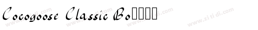 Cocogoose Classic Bo字体转换